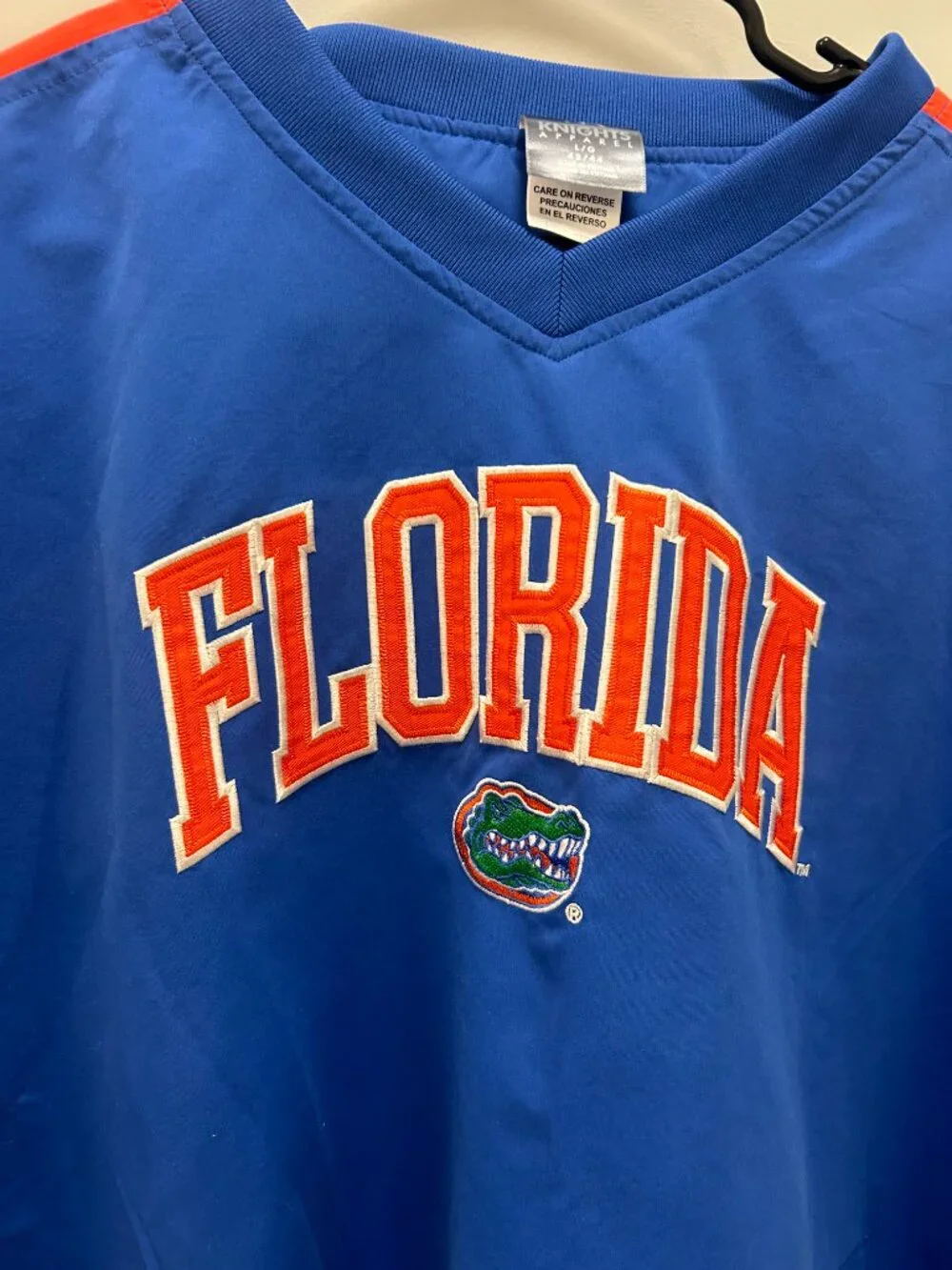UF Florida Gators Knights Apparel Windbreaker Pullover Jacket Men's L Blue NCAA